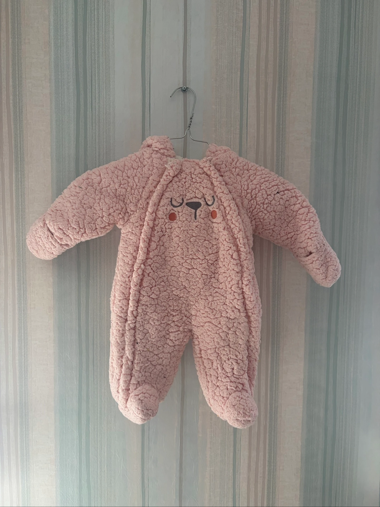 Combinaison pilote bébé fille rose Inextenso T. 62 cm (3 mois) - Très bon état